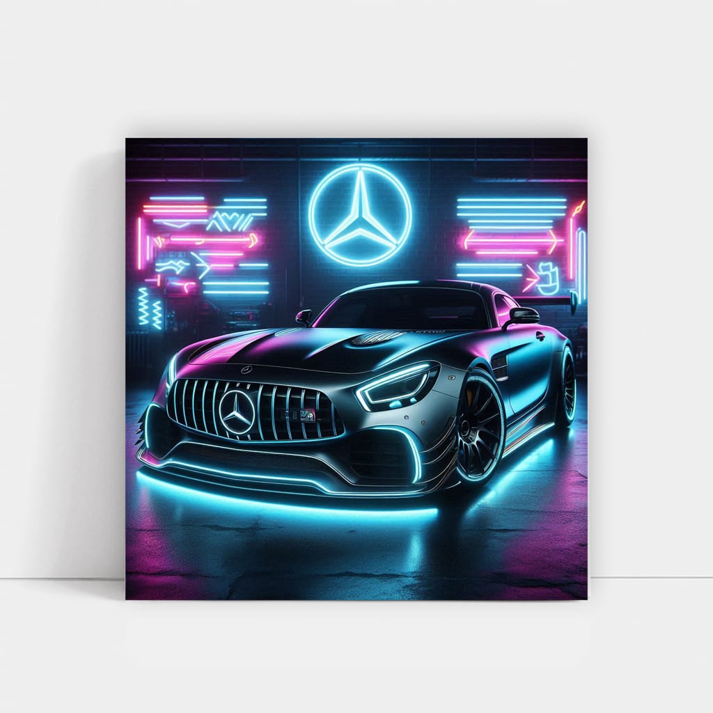 Mercedesbenz Amg Gt R Neon Wall Art