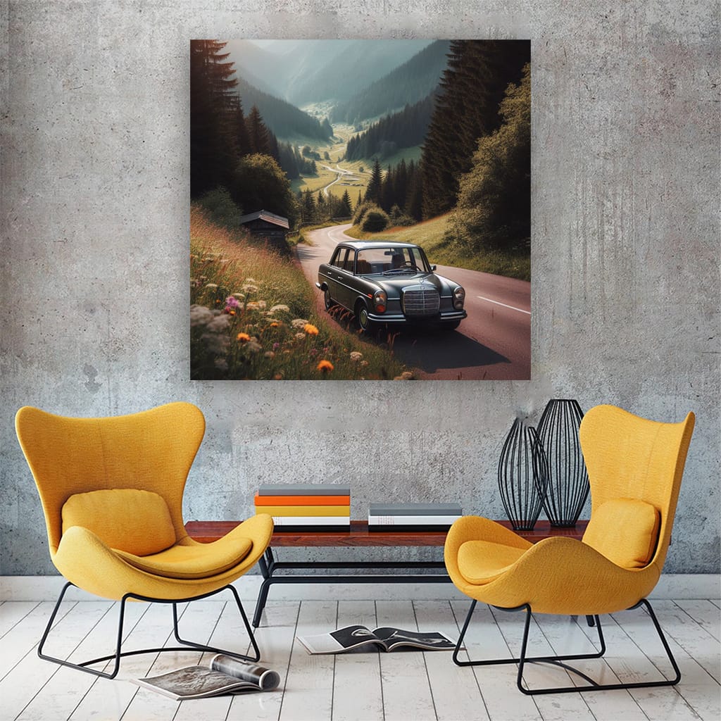 Mercedesbenz Bclass Old Mounta Wall Art