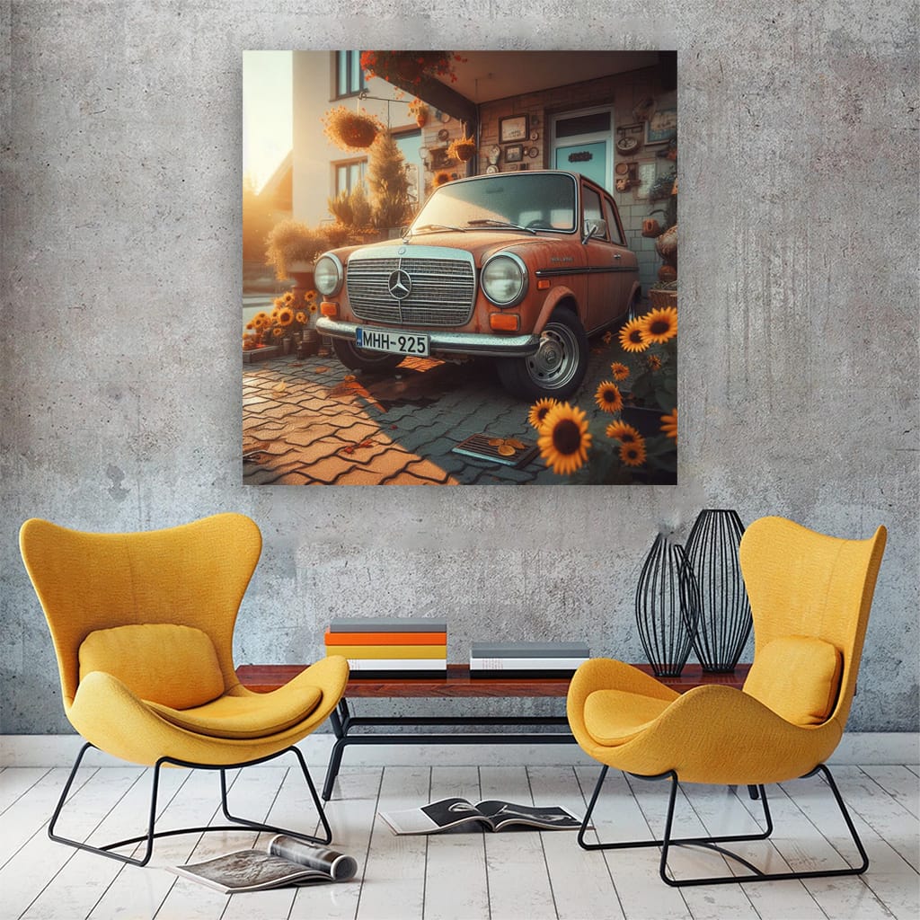 Mercedesbenz Bclass Old Sunny Weath Wall Art