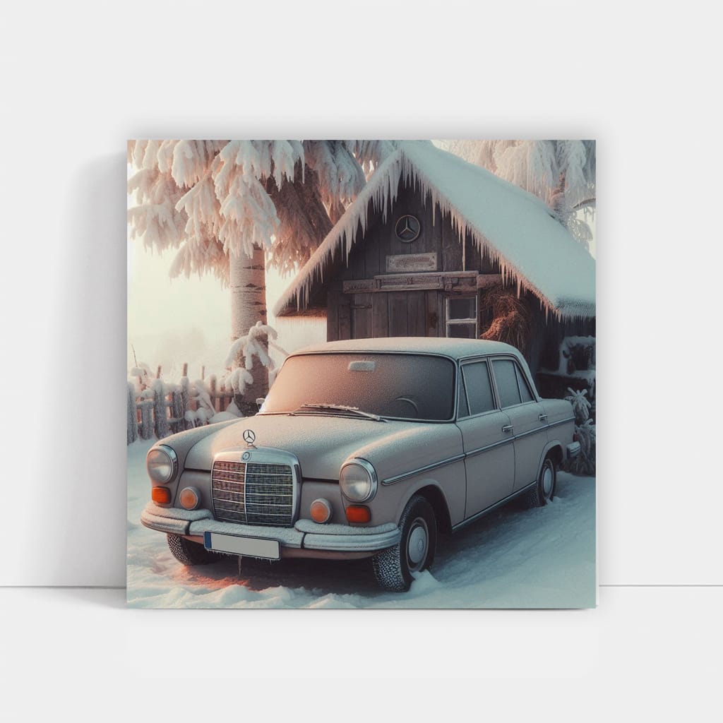 Vintage Mercedes B-Class in Winter Haze - Timeless Elegance