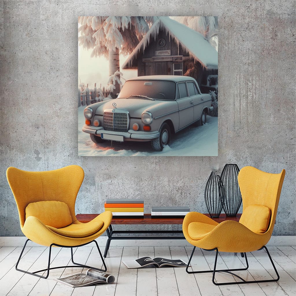 Mercedesbenz Bclass Old Wint Wall Art