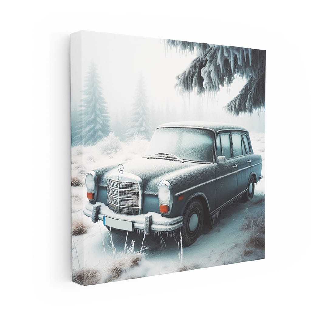 Mercedesbenz Bclass Old Winter Wall Art