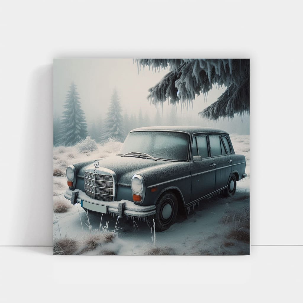 Vintage Mercedes-Benz B-Class in Winter - Timeless Elegance