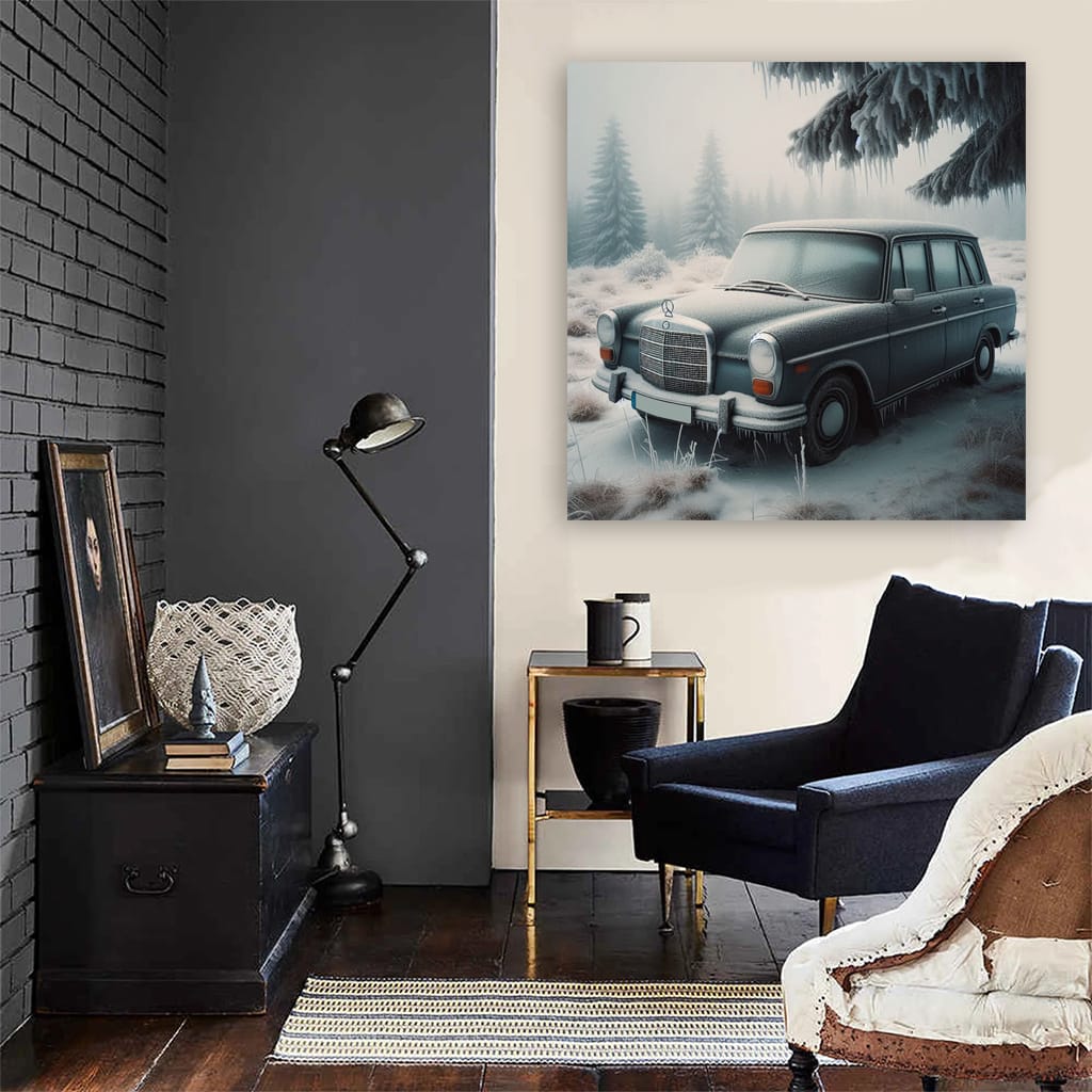 Mercedesbenz Bclass Old Winter Wall Art