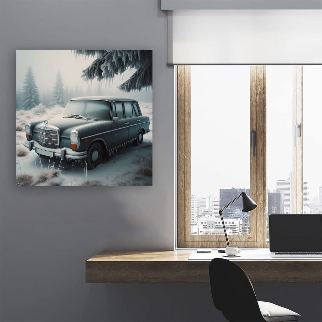 Mercedesbenz Bclass Old Winter Wall Art