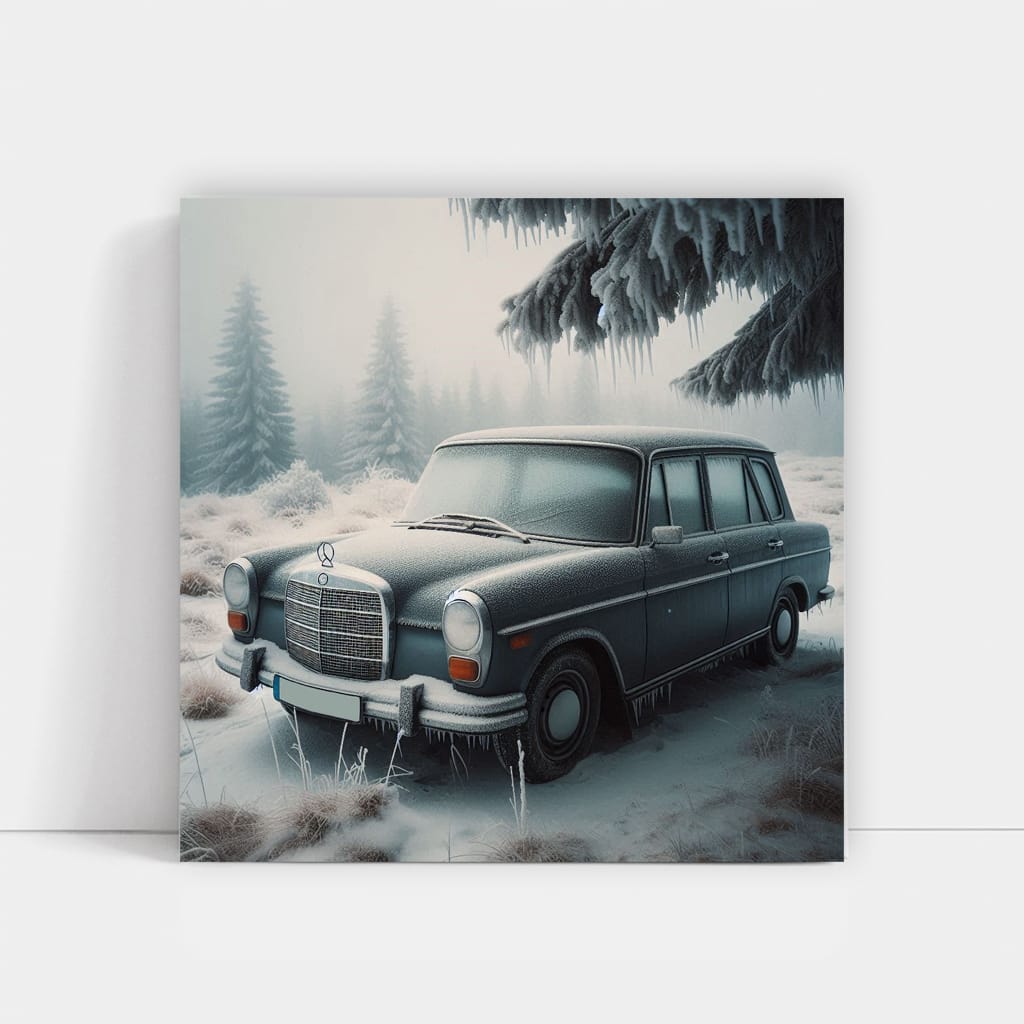 Mercedesbenz Bclass Old Winter Wall Art