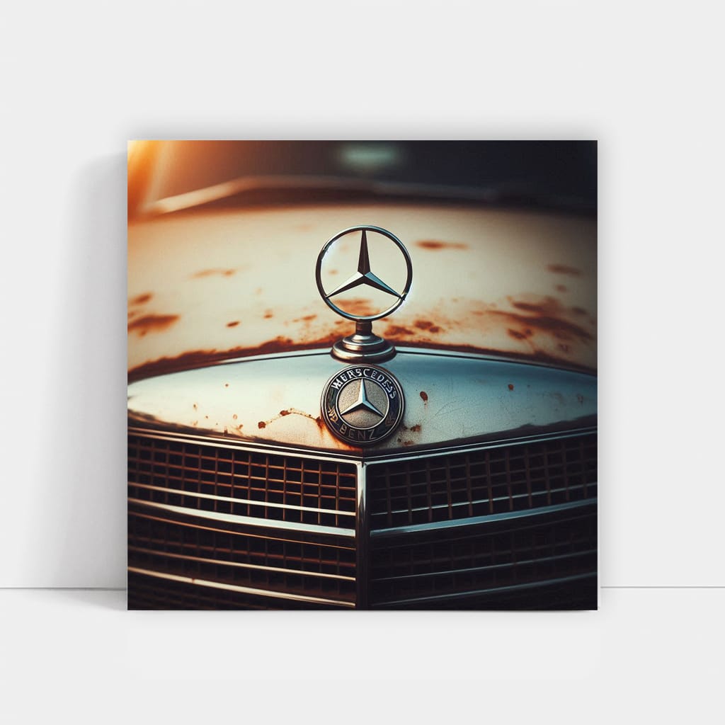 Mercedesbenz Cclass Old Hood Wall Art