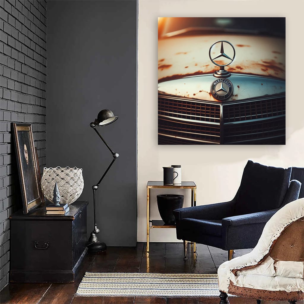 Mercedesbenz Cclass Old Hood Wall Art