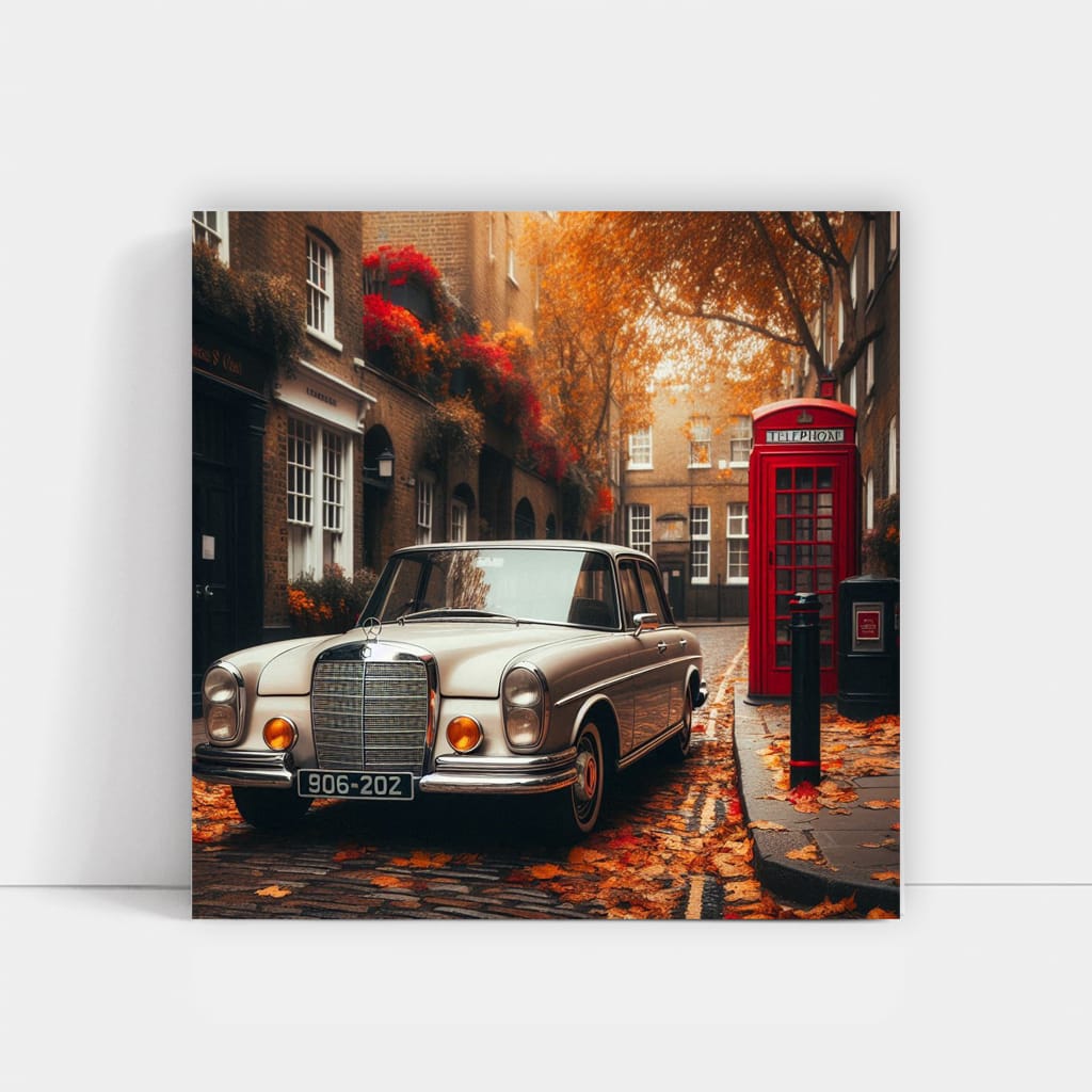 Vintage Mercedes-Benz C-Class in Old London - Timeless Elegance