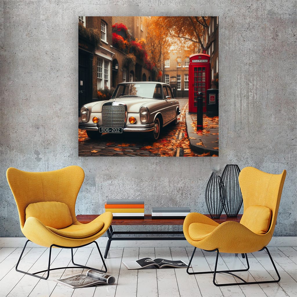 Mercedesbenz Cclass Old London Wall Art