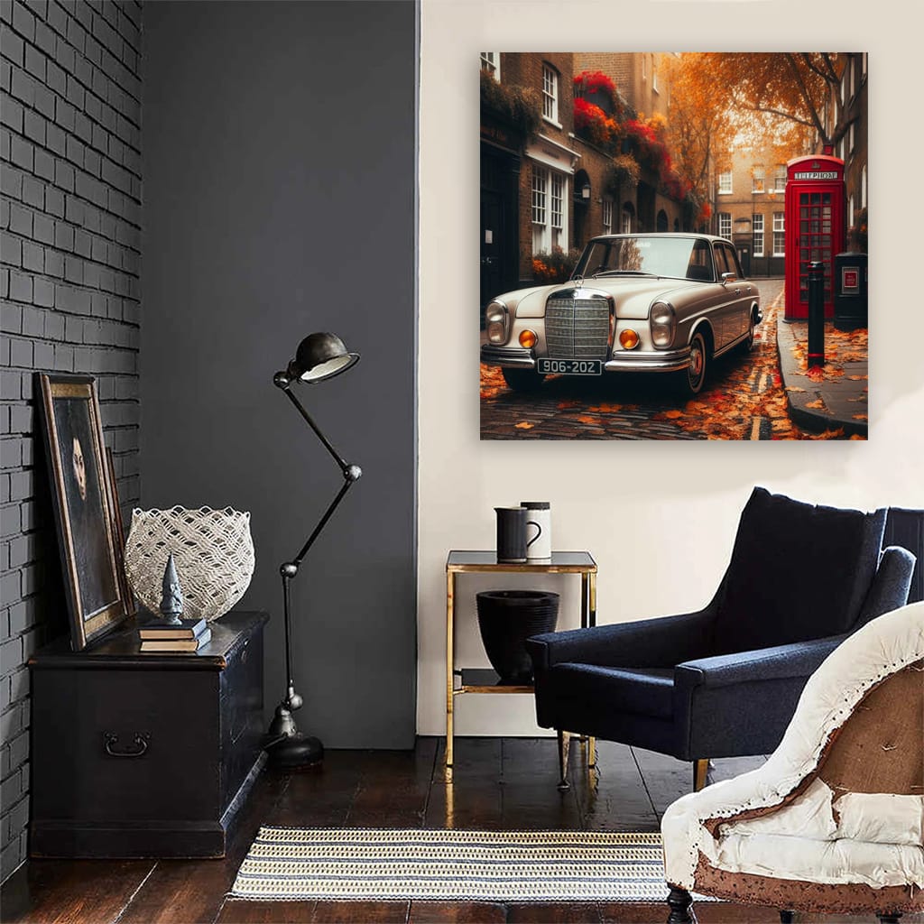 Vintage Mercedes-Benz C-Class in Old London - Timeless Elegance
