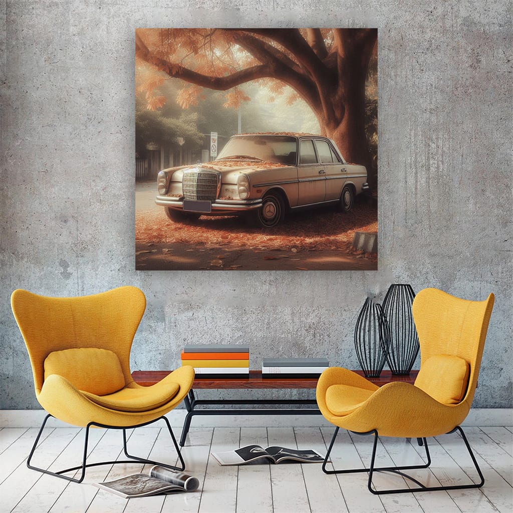 Mercedesbenz Cclass Old Pai Wall Art