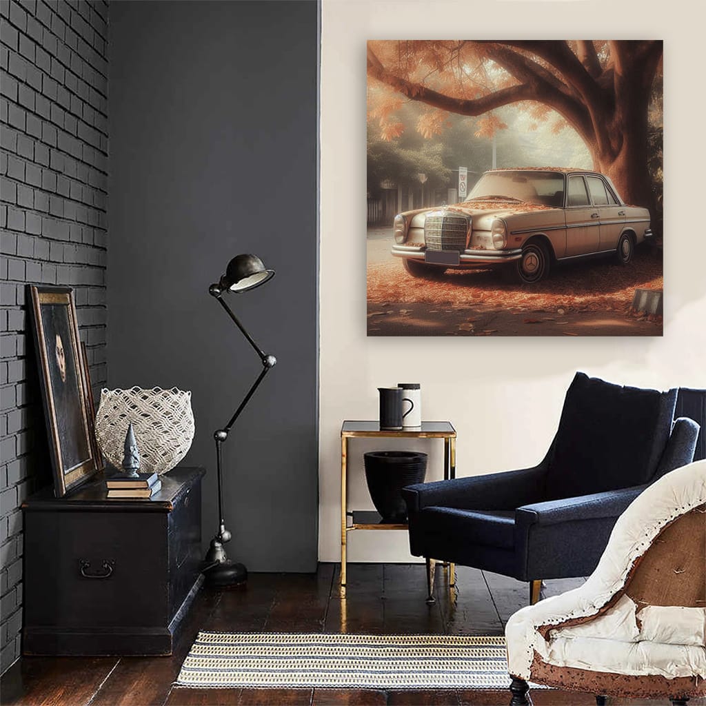 Mercedesbenz Cclass Old Pai Wall Art