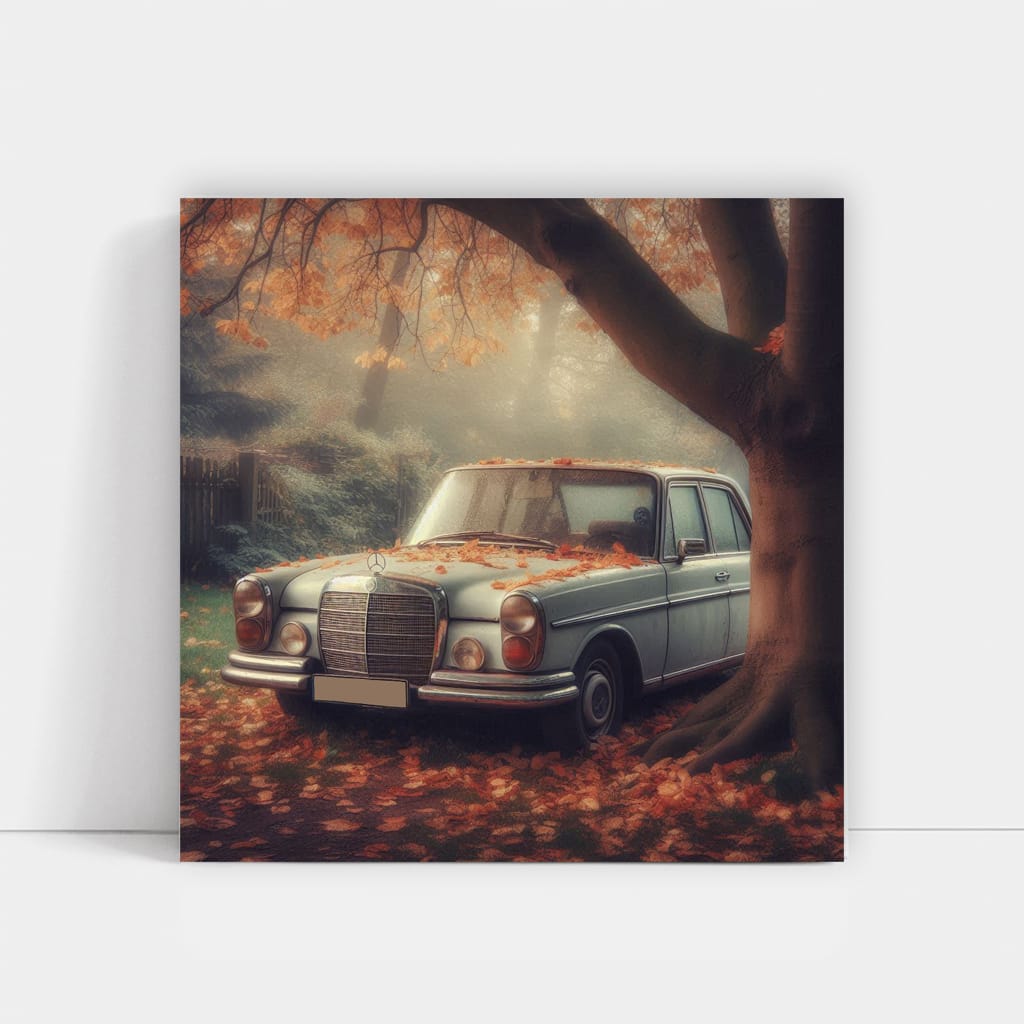 Mercedesbenz Cclass Old Paint Wall Art