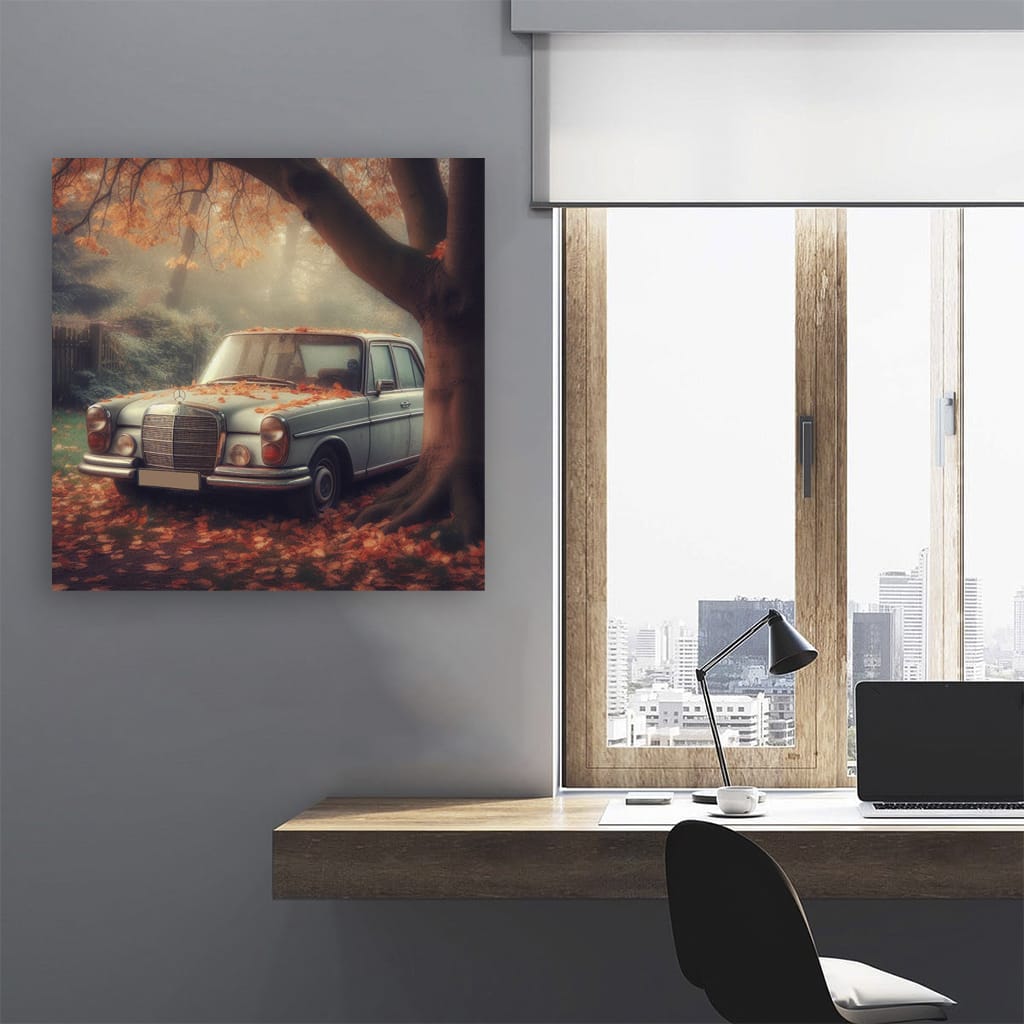 Mercedesbenz Cclass Old Paint Wall Art