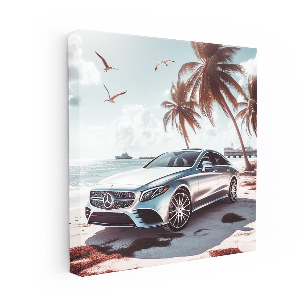 Mercedesbenz Cls On Bea Wall Art