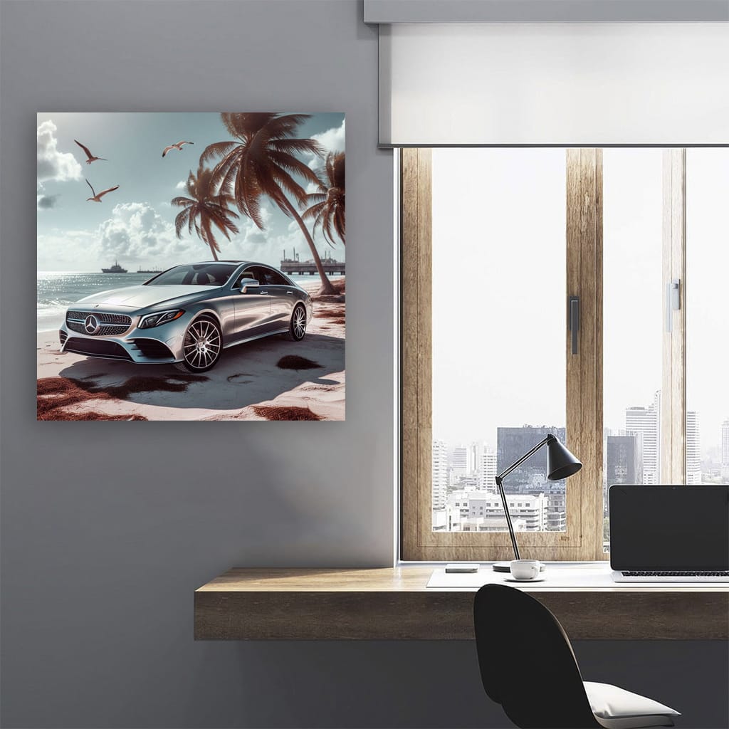 Mercedesbenz Cls On Bea Wall Art