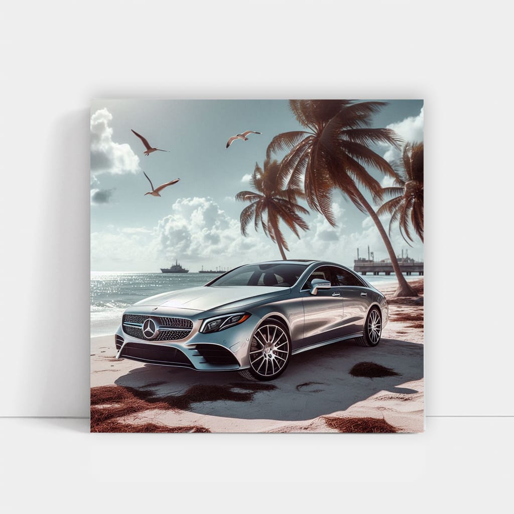 Mercedesbenz Cls On Bea Wall Art