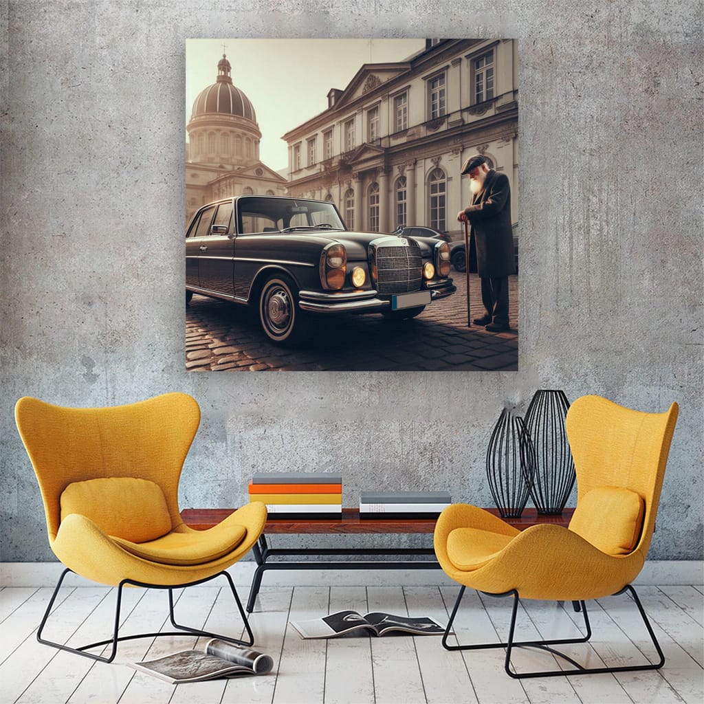 Mercedesbenz Eclass Old Fog Wall Art