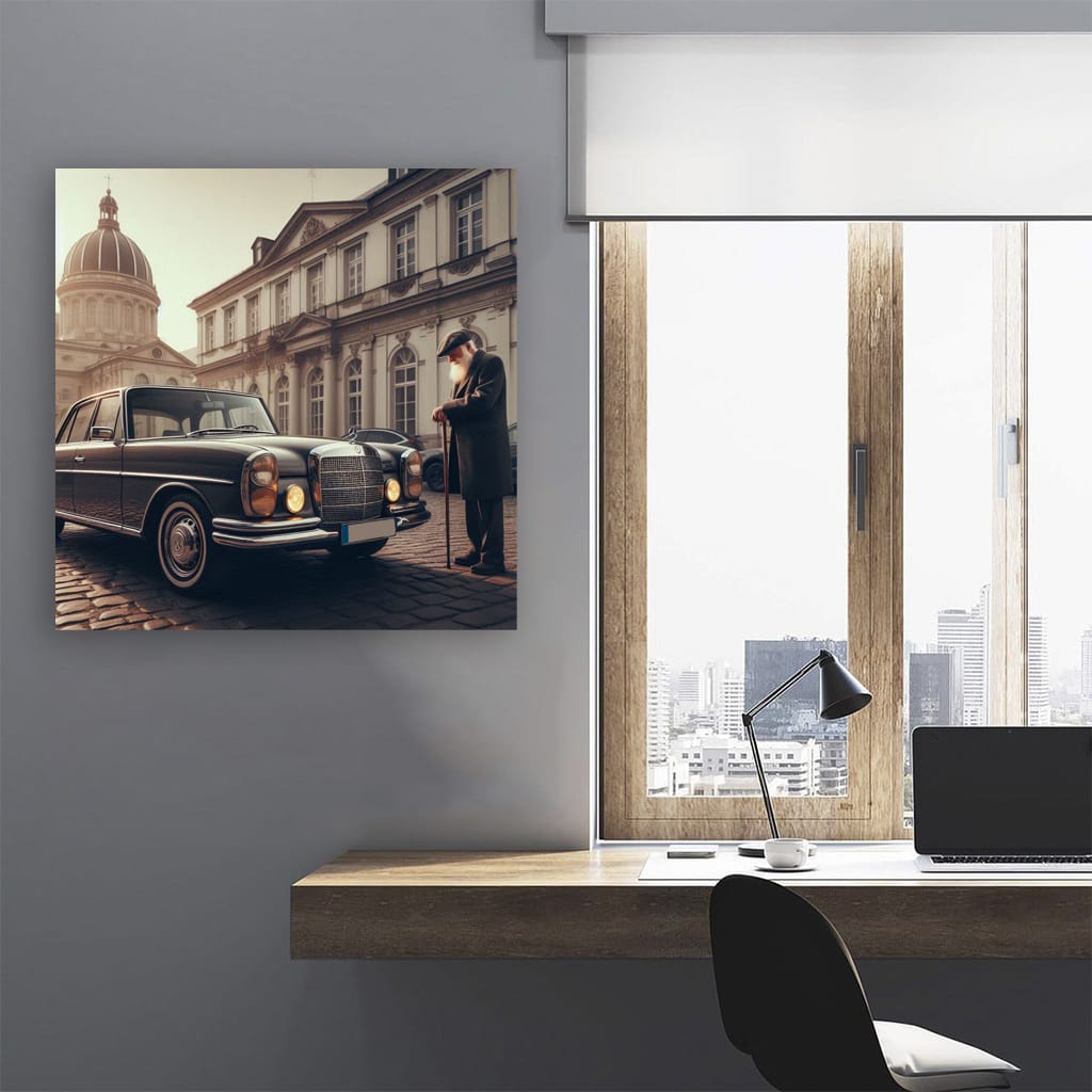 Mercedesbenz Eclass Old Fog Wall Art