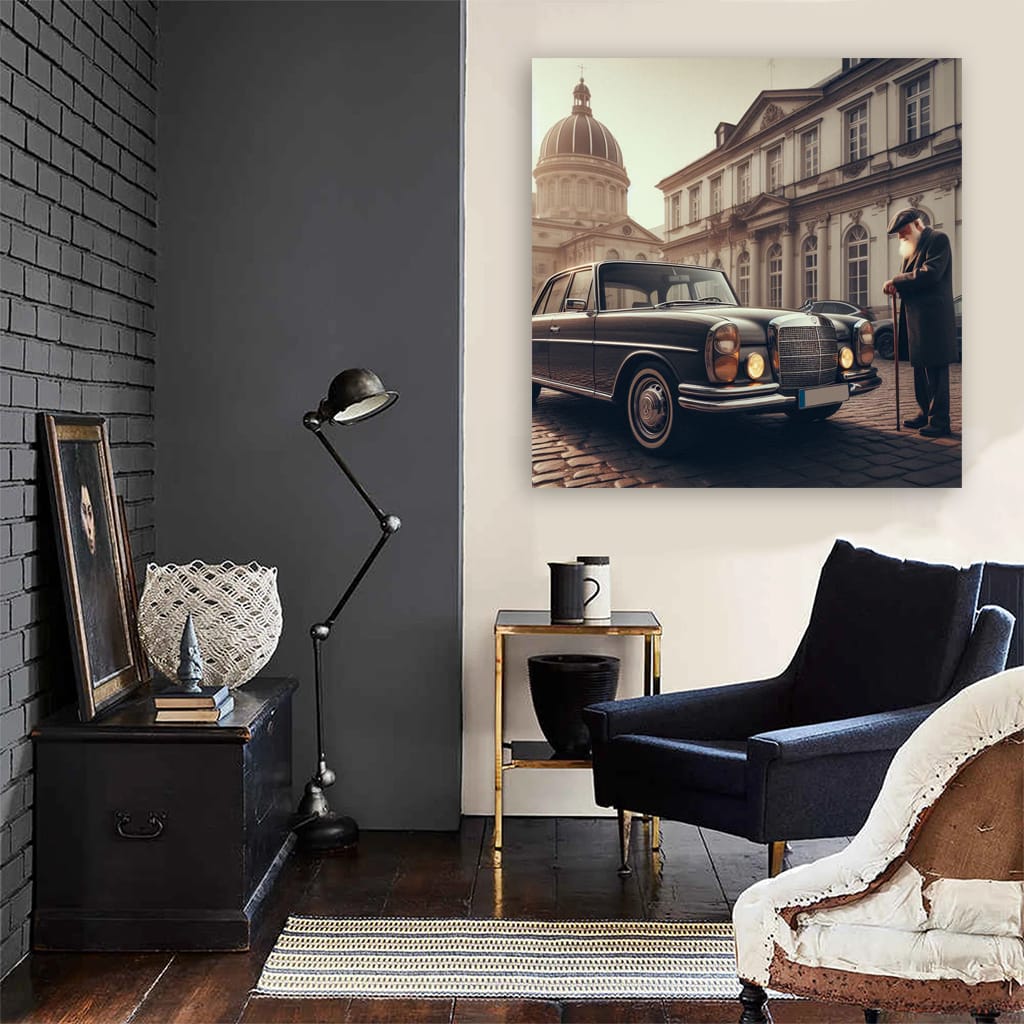 Mercedesbenz Eclass Old Fog Wall Art