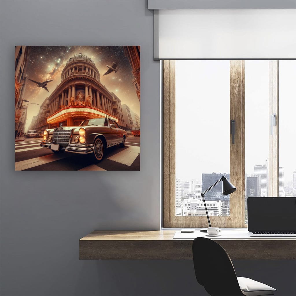 Mercedesbenz Eclass Old Los Angel Wall Art