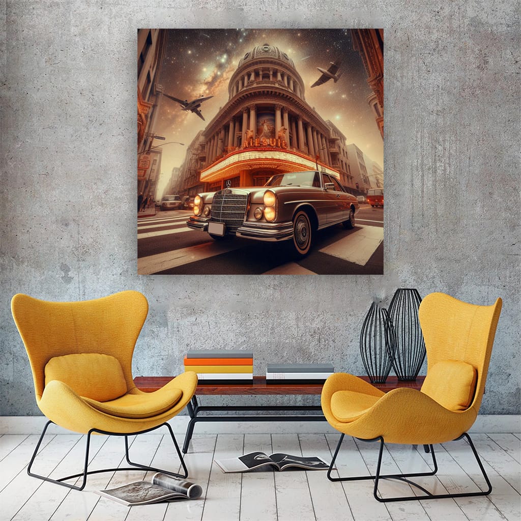 Mercedesbenz Eclass Old Los Angel Wall Art