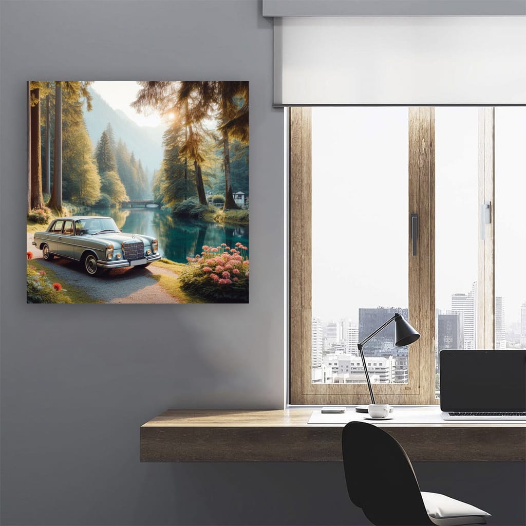 Mercedesbenz Eclass Old River Wall Art