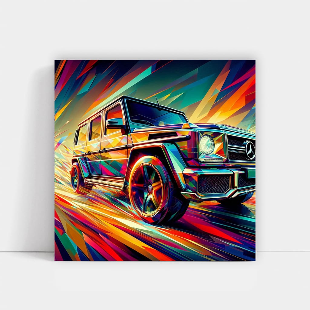 Mercedesbenz Gclass Absctra Wall Art