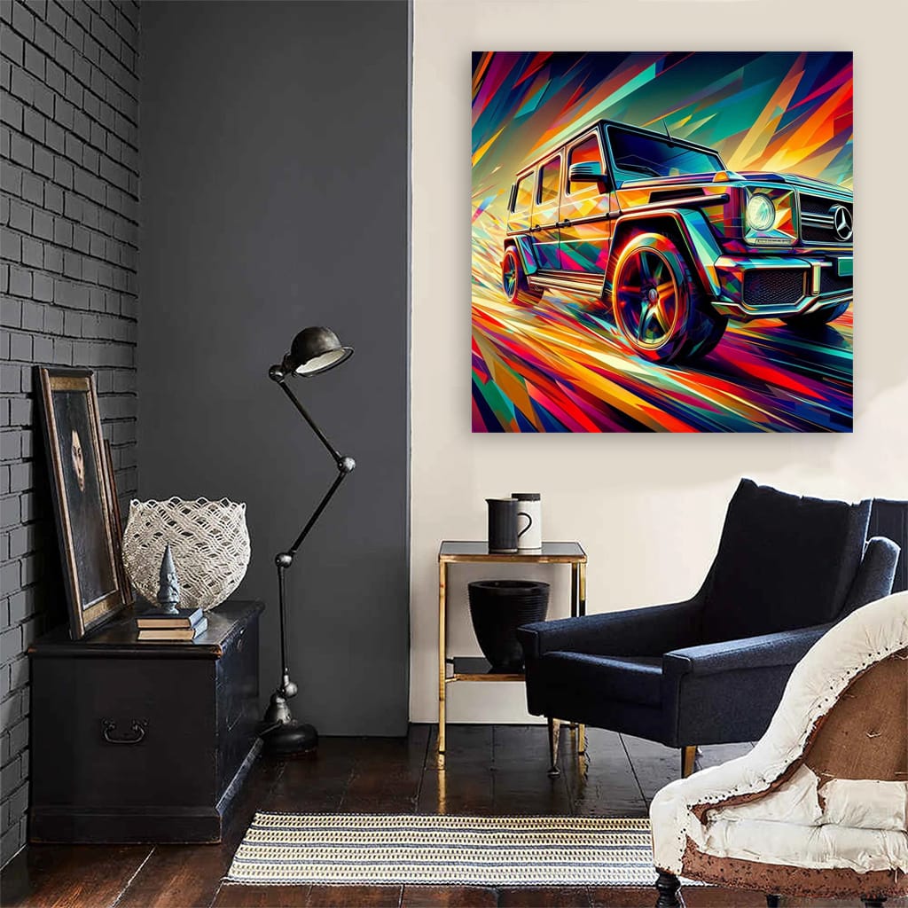 Mercedesbenz Gclass Absctra Wall Art