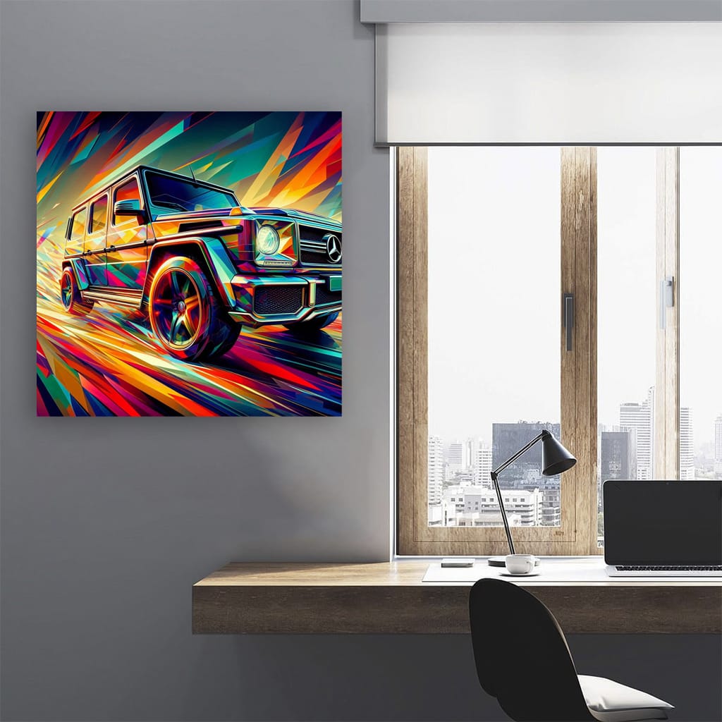 Mercedesbenz Gclass Absctra Wall Art