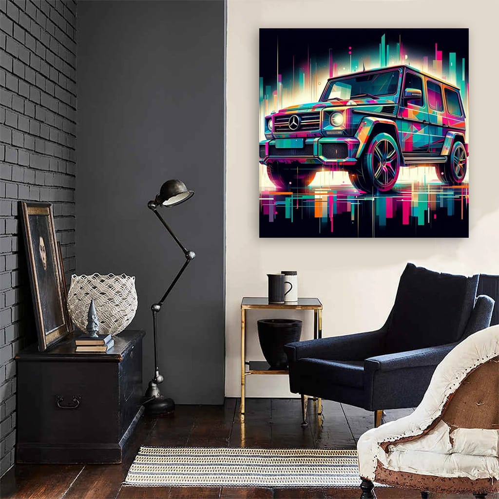 Mercedesbenz Gclass Absctract Wall Art