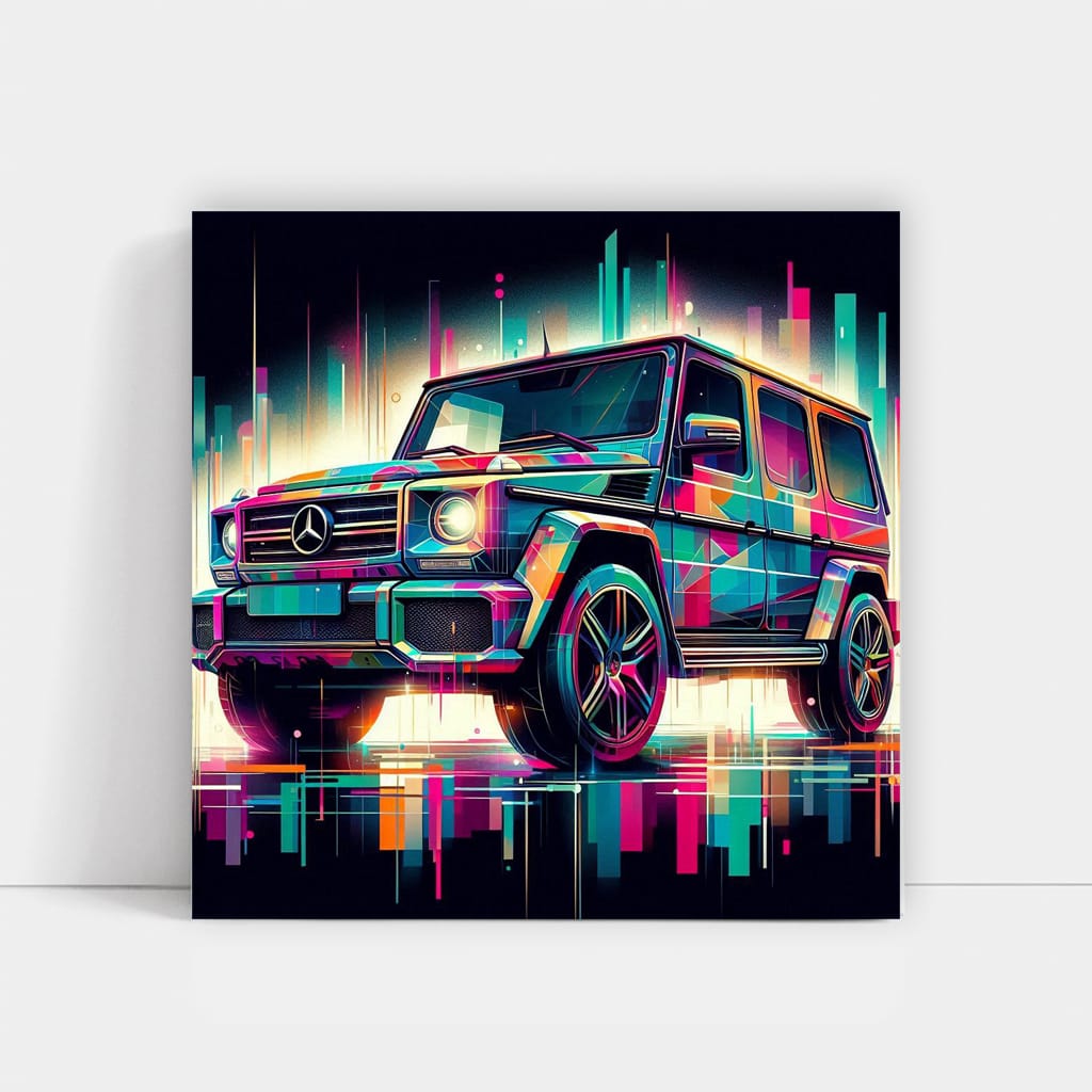 Mercedesbenz Gclass Absctract Wall Art