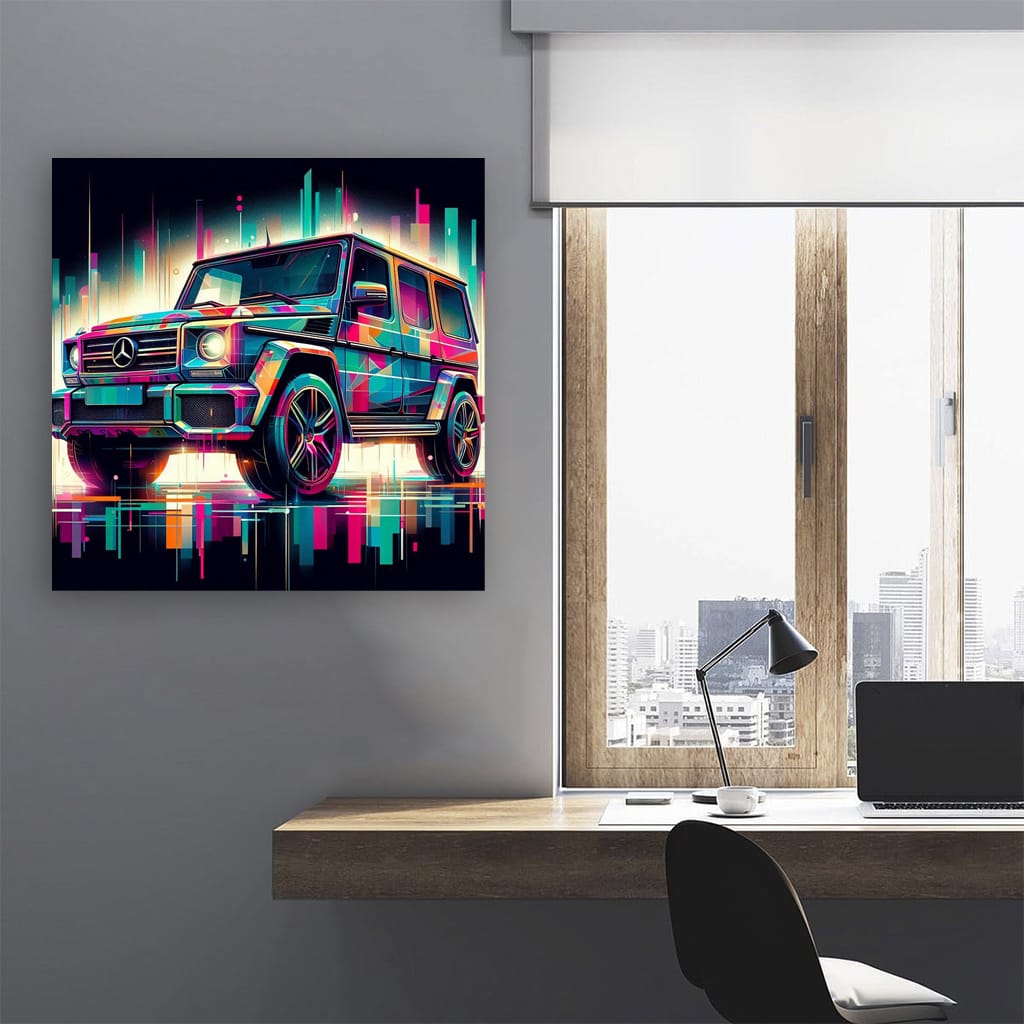 Mercedesbenz Gclass Absctract Wall Art