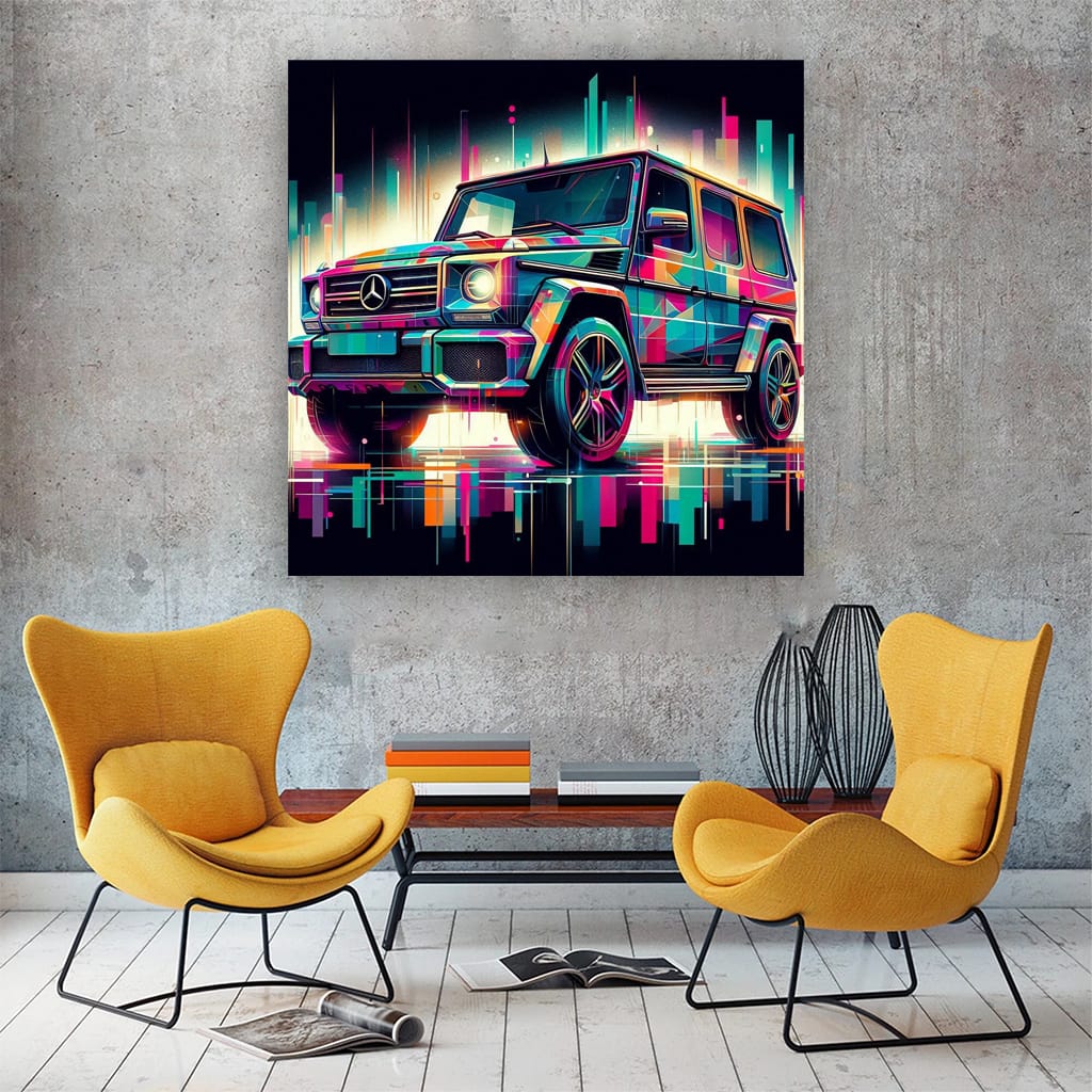 Mercedesbenz Gclass Absctract Wall Art