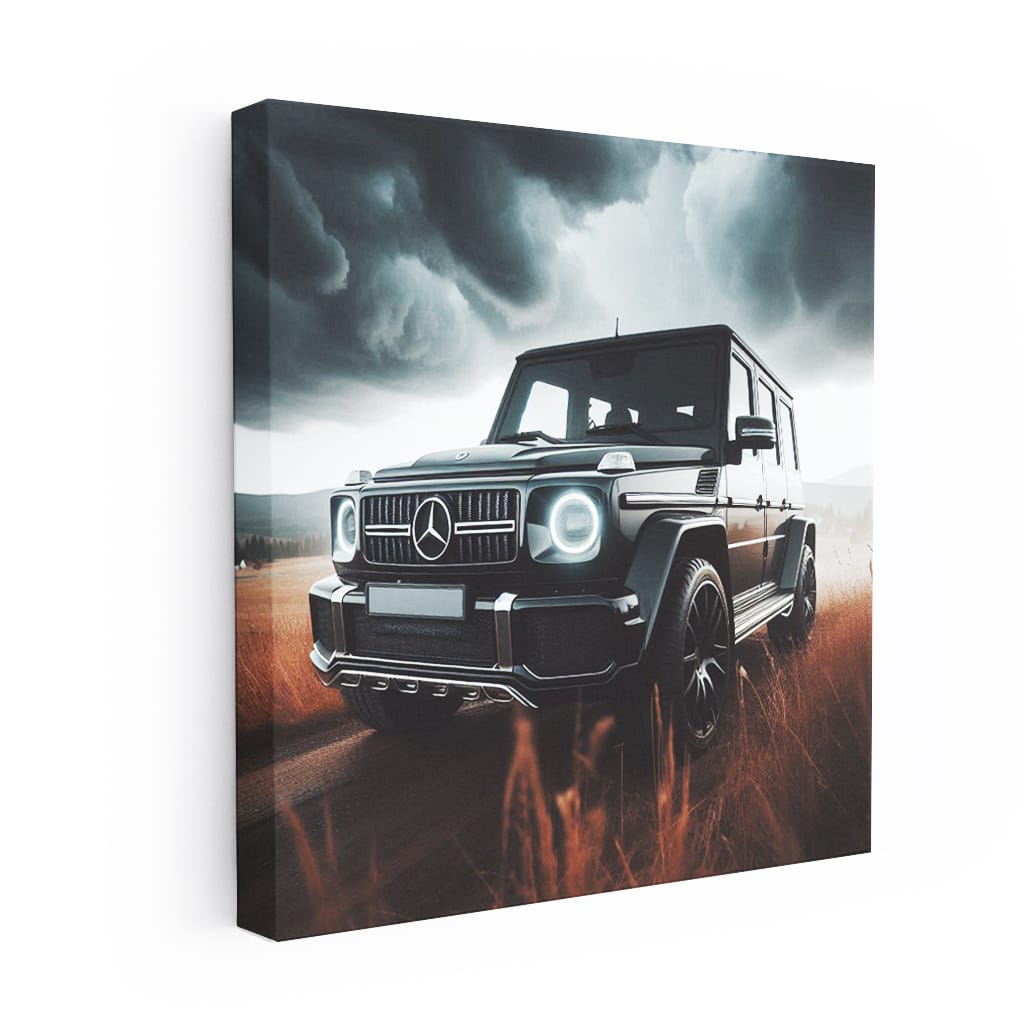 Mercedesbenz Gclass Cloudy Weath Wall Art