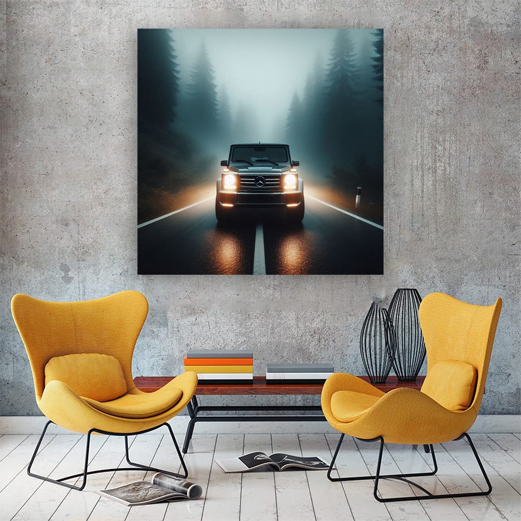 Mercedesbenz Gclass Fog Wall Art