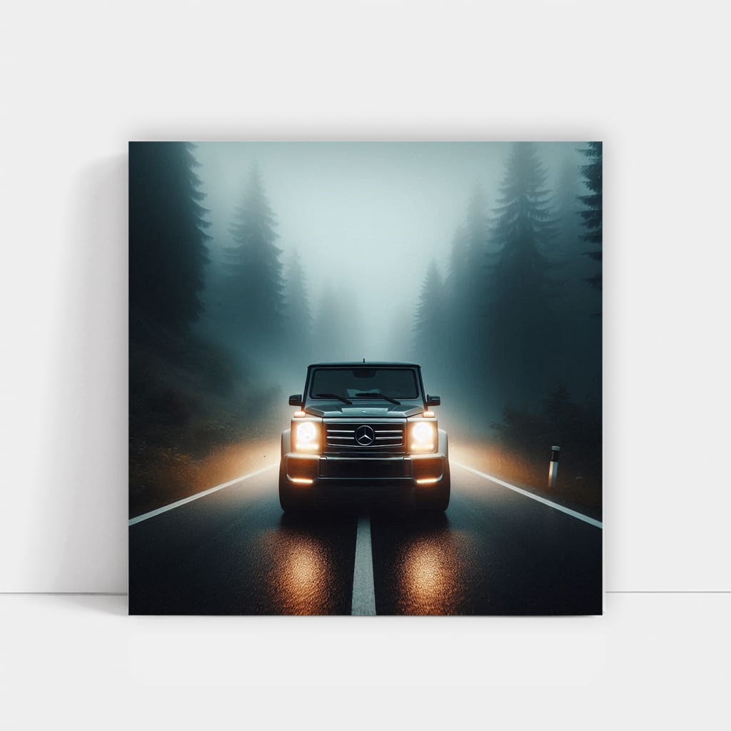 Mercedesbenz Gclass Fog Wall Art