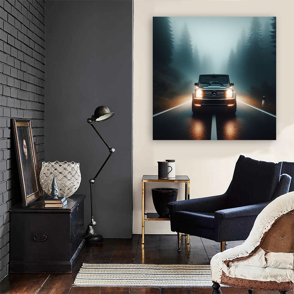 Mercedesbenz Gclass Fog Wall Art