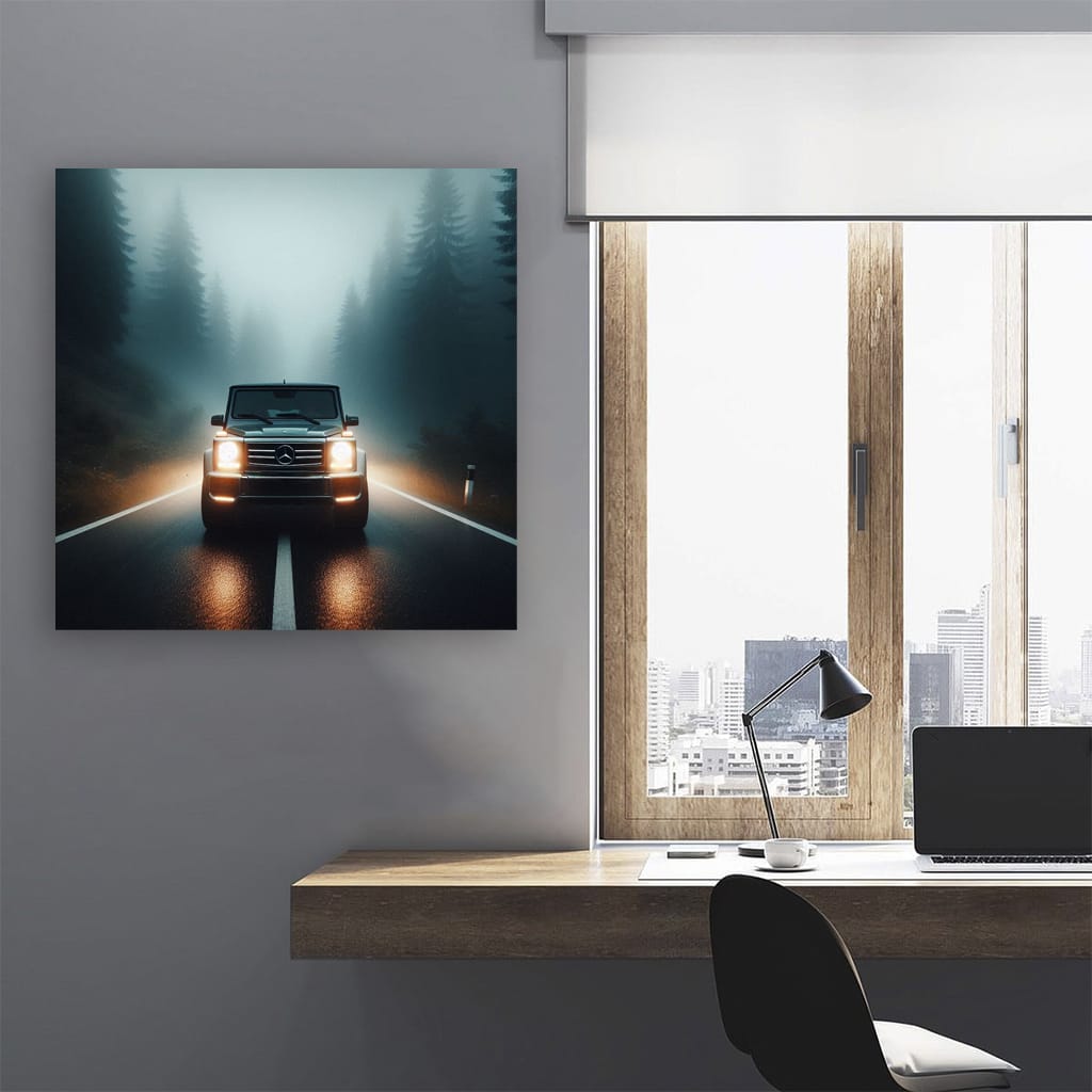 Mercedesbenz Gclass Fog Wall Art