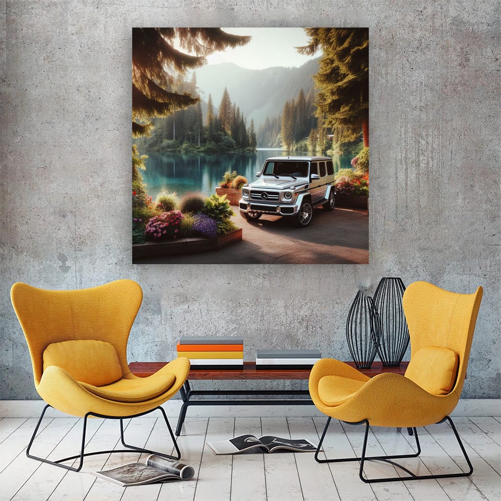 Mercedesbenz Gclass Lake Wall Art