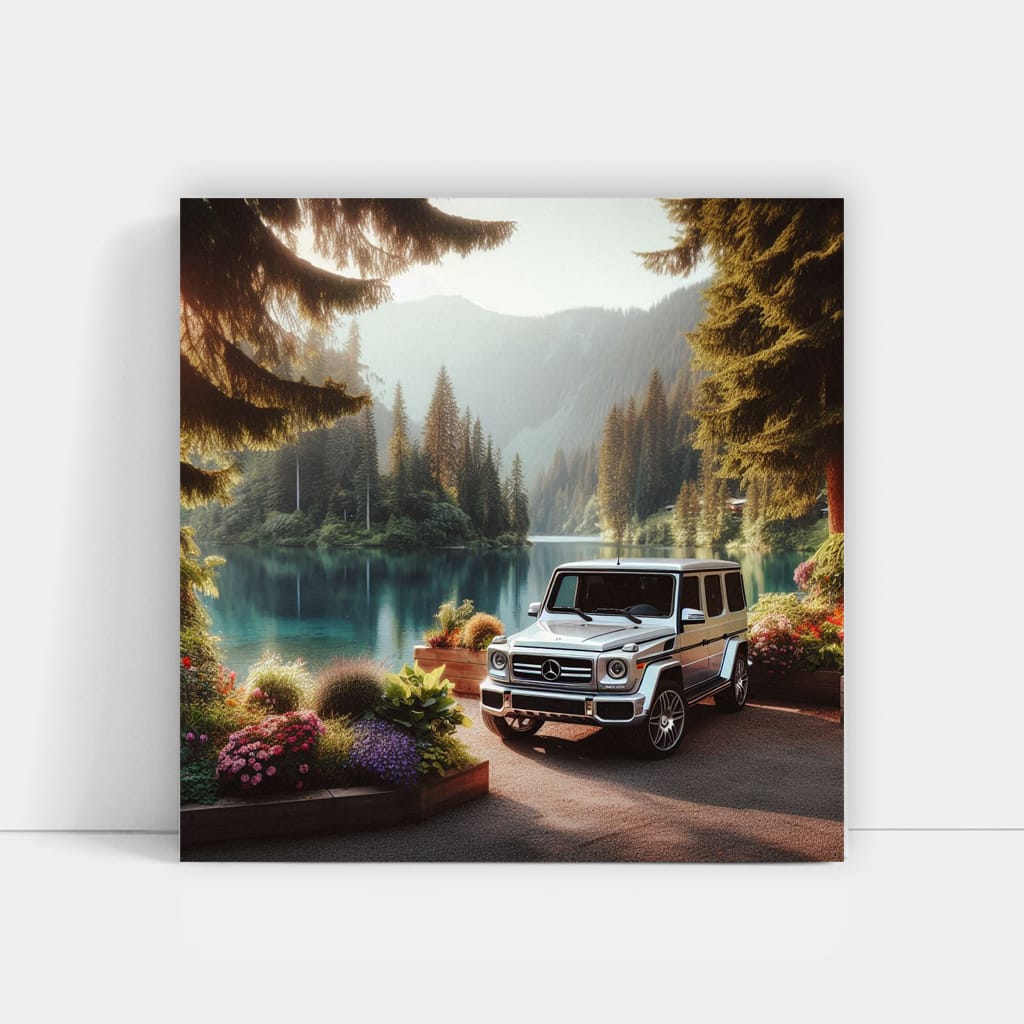 Mercedesbenz Gclass Lake Wall Art