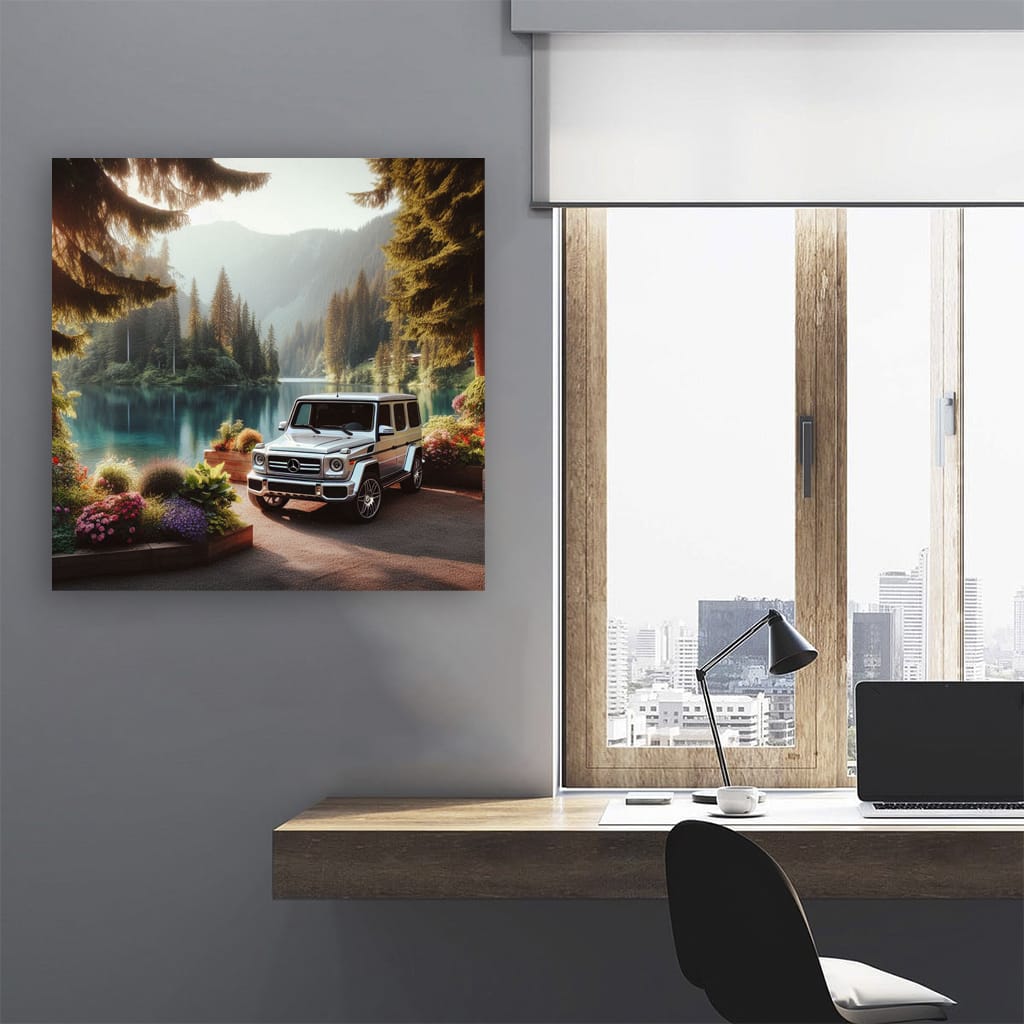 Mercedesbenz Gclass Lake Wall Art