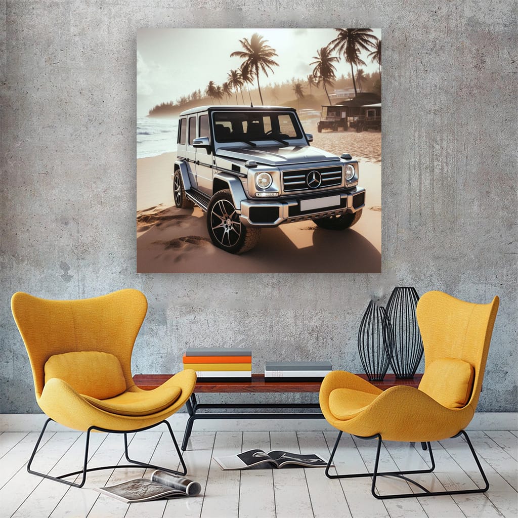 Mercedesbenz Gclass On Bea Wall Art