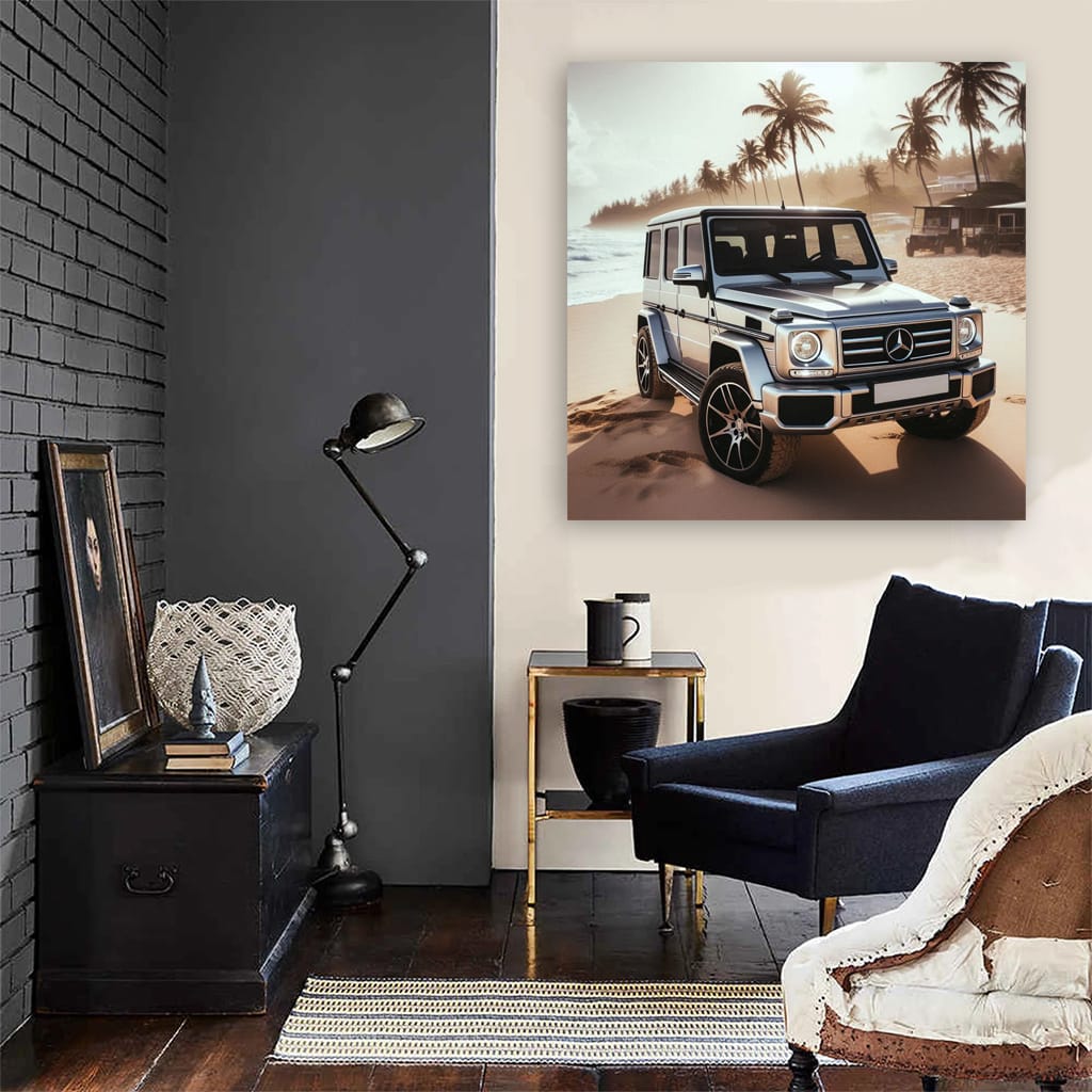 Mercedesbenz Gclass On Bea Wall Art