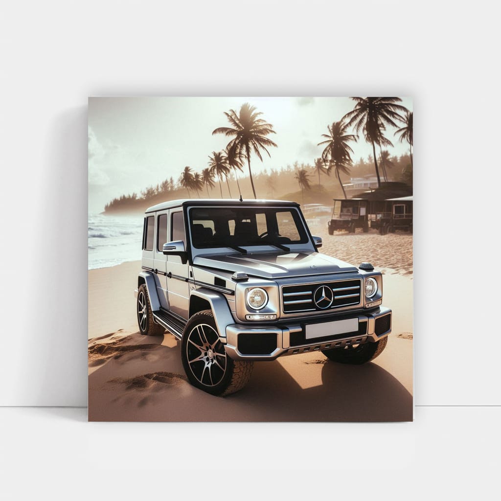 Mercedesbenz Gclass On Bea Wall Art