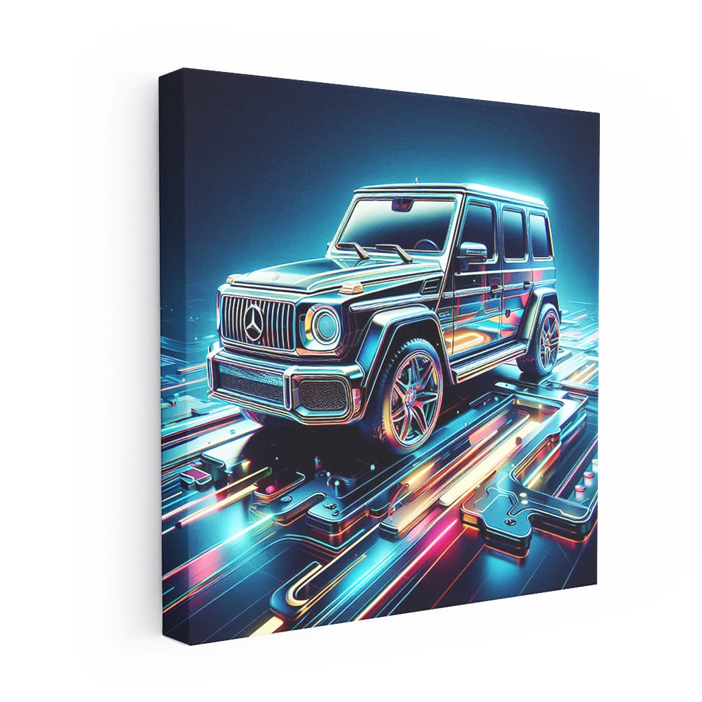 Mercedesbenz G Wagon Absctra Wall Art