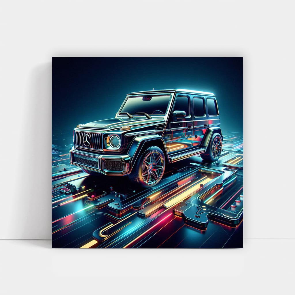 Mercedesbenz G Wagon Absctra Wall Art