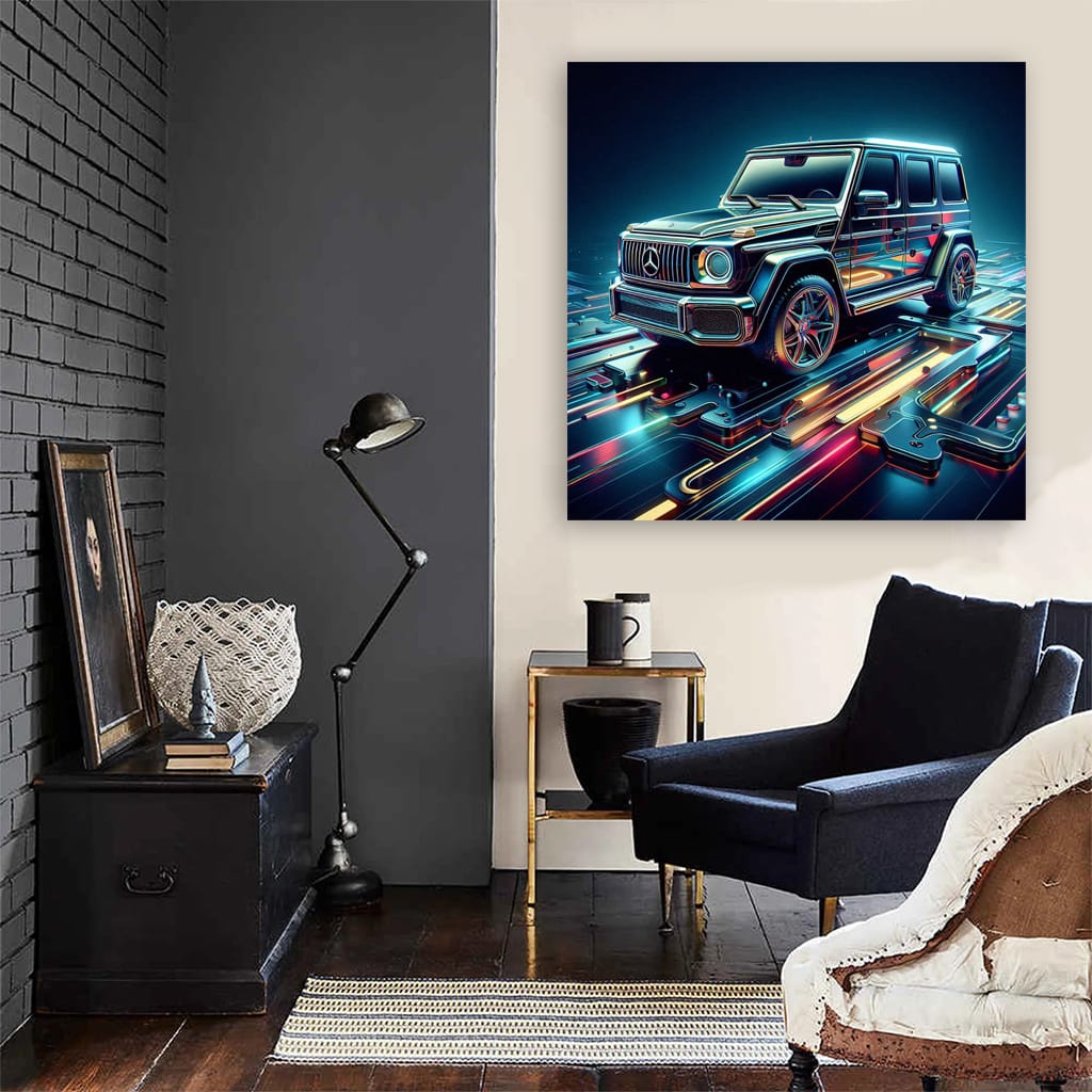 Mercedesbenz G Wagon Absctra Wall Art