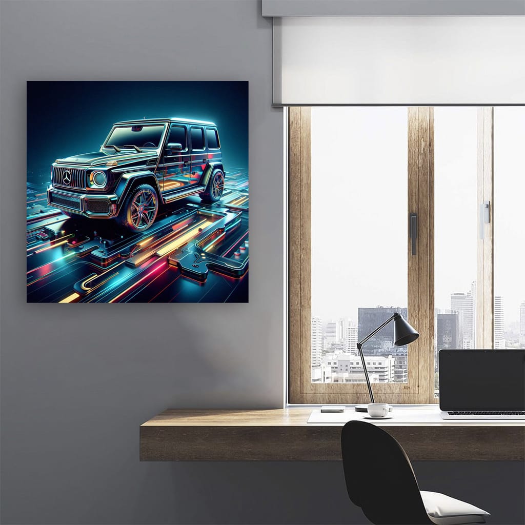 Mercedesbenz G Wagon Absctra Wall Art